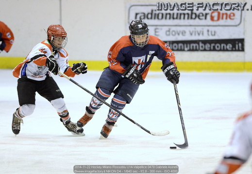 2014-11-22 Hockey Milano Rossoblu U14-Valpellice (1-9)